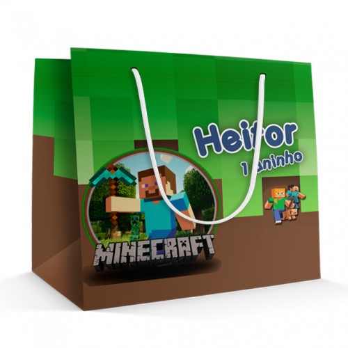 MINECRAFT - Sacola Personalizada