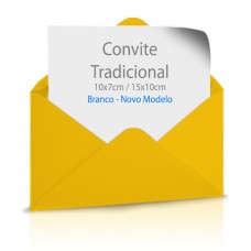 BRANCO NOVO MODELO - Convite Tradicional Pacote