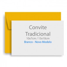 BRANCO NOVO MODELO - Convite Tradicional