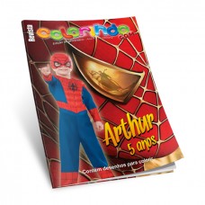 HOMEM ARANHA - Revistinha de Colorir Personalizada