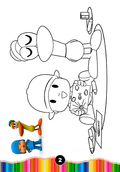 POCOYO - Revistinha de Colorir Personalizada