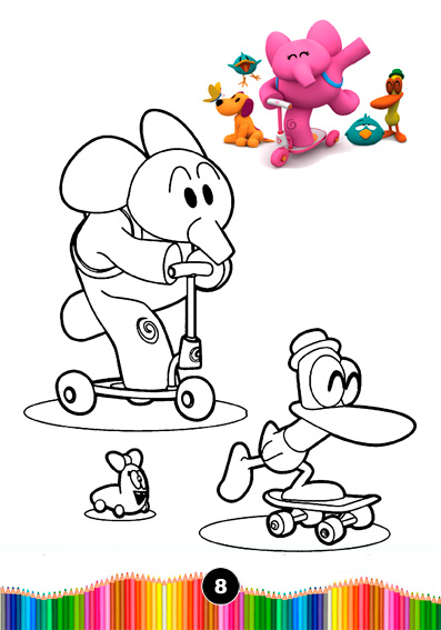 Imagens para Colorir Pocoyo 8